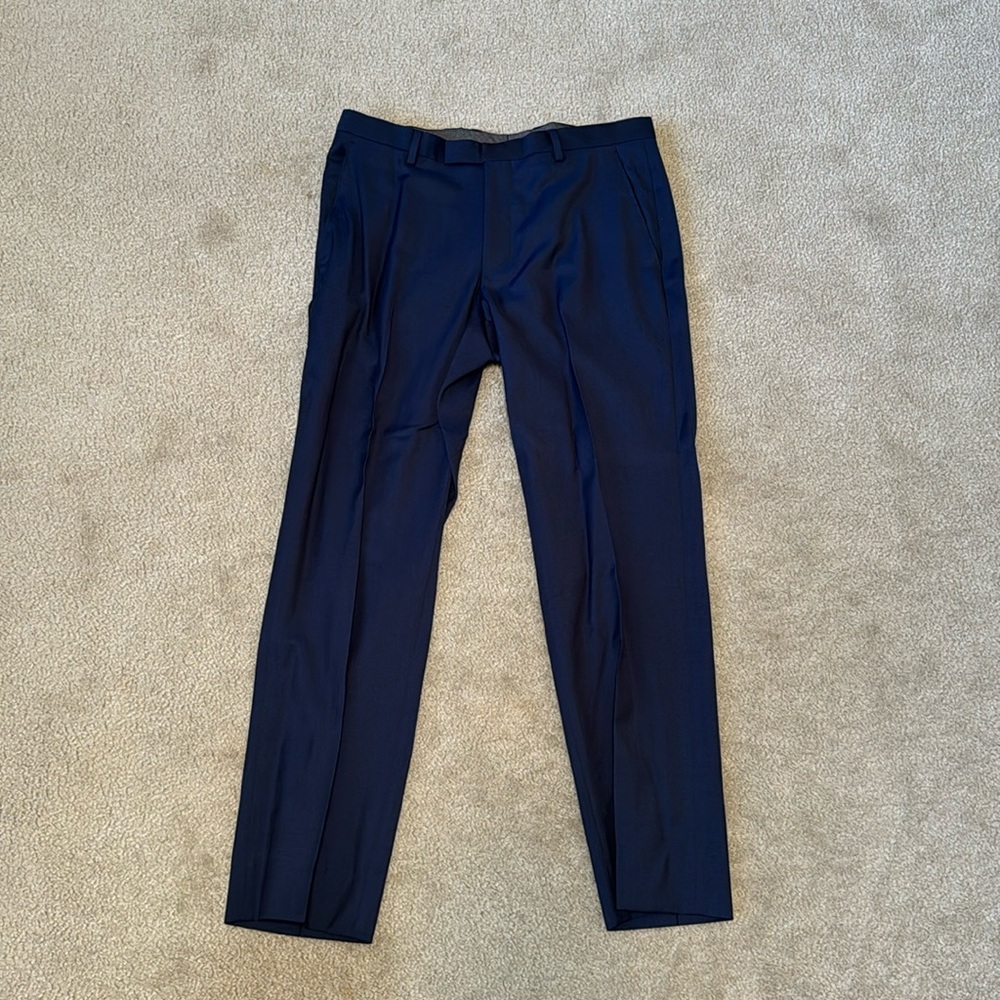 Boss Hugo Boss Navy Blue Dress Pants
